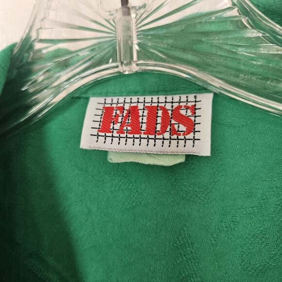 Vintage 80s Size 9/10 Women One Piece Wrap Jumpsuit Textured Brocade Retro Bold - Picture 3 of 16